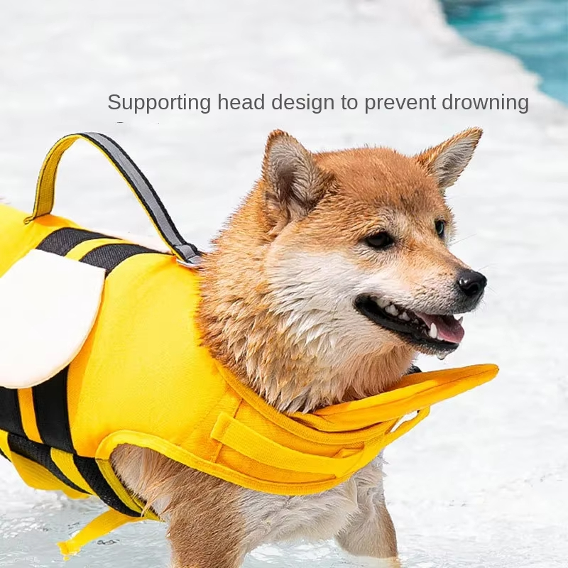 Life Jacket Buoyancy - Hondenzwemvest met bijendesign, drijfvermogen, verstelbaar, reflecterend,