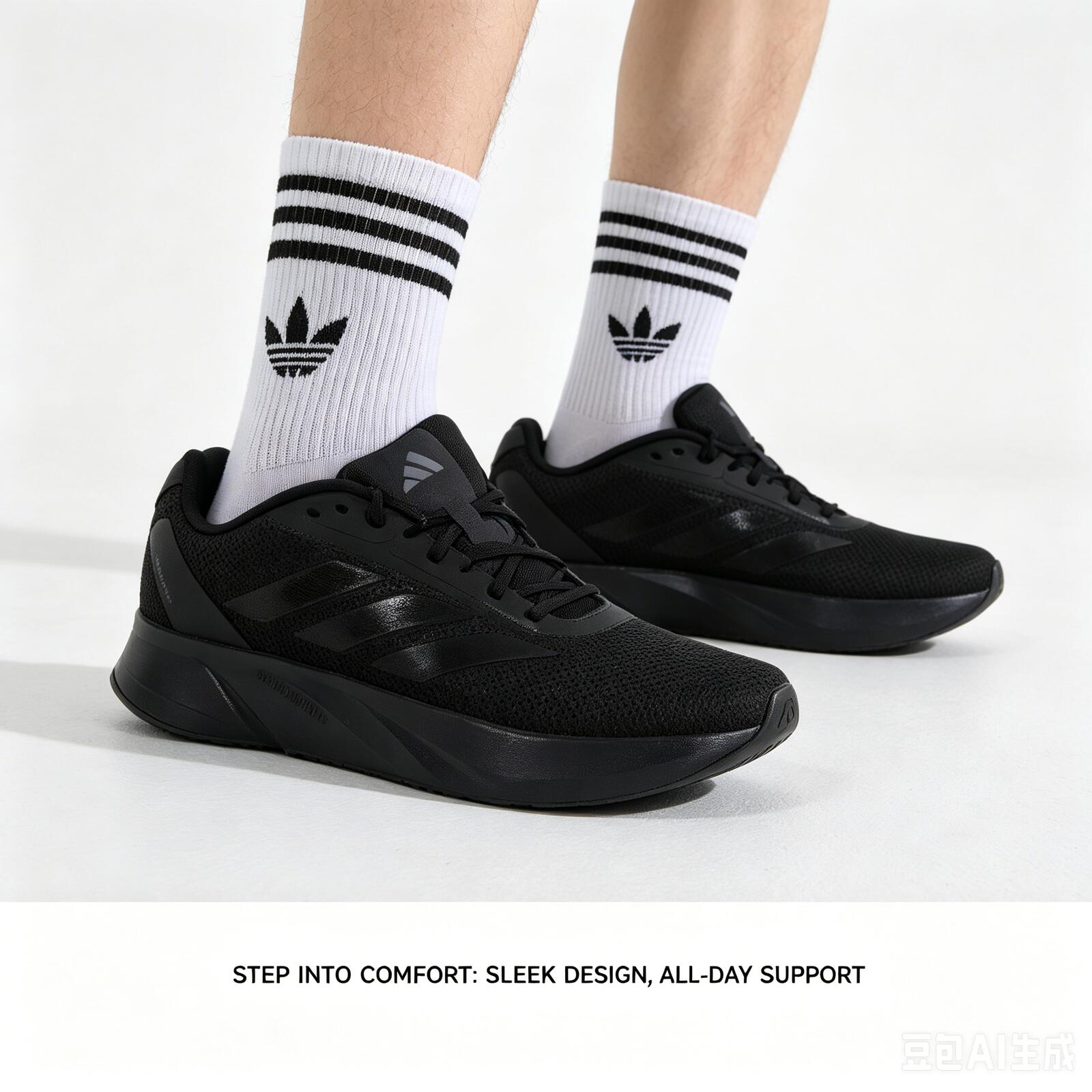 Adidas Shoes Duramo Sl - adidas Zwart Wit Drie Strepen Ademend